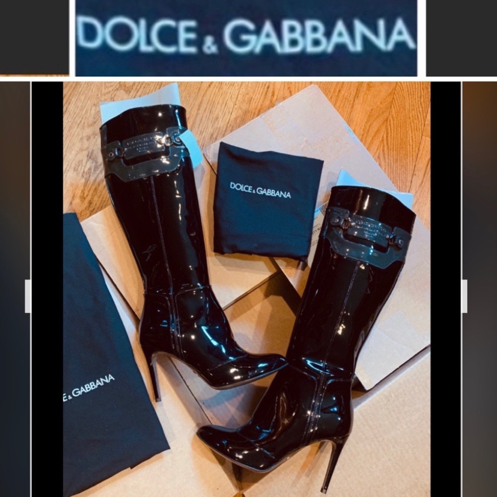 D&G Leather Boots 🔥❗️NEW ❗️A SHOW  STOPPER 🔥Limit Edit 37.5 RETAIL$2500🔥GorG